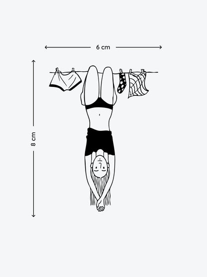 Hang On temporary tattoo