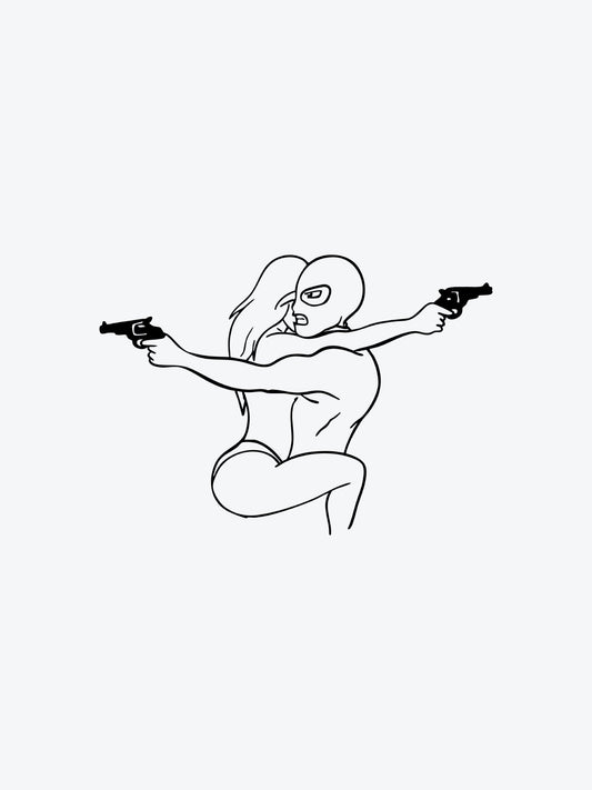 Bonnie N Clyde temporary tattoo