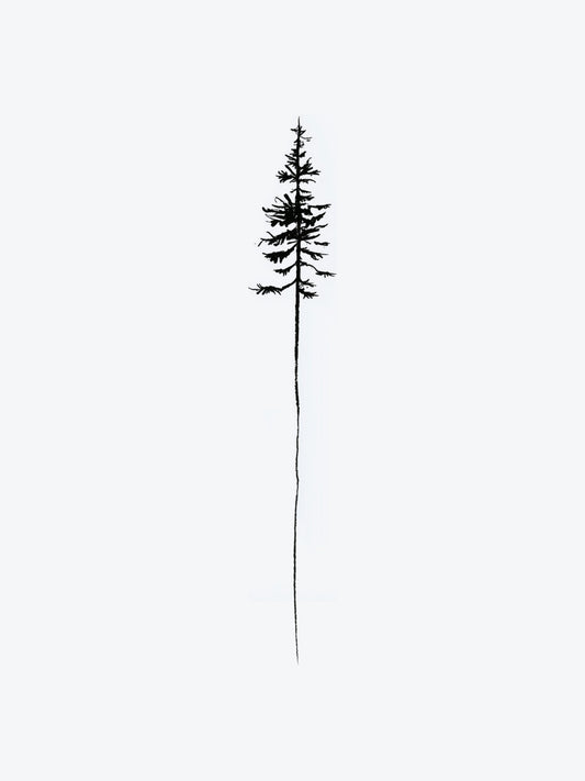 Shy Tree temporary tattoo