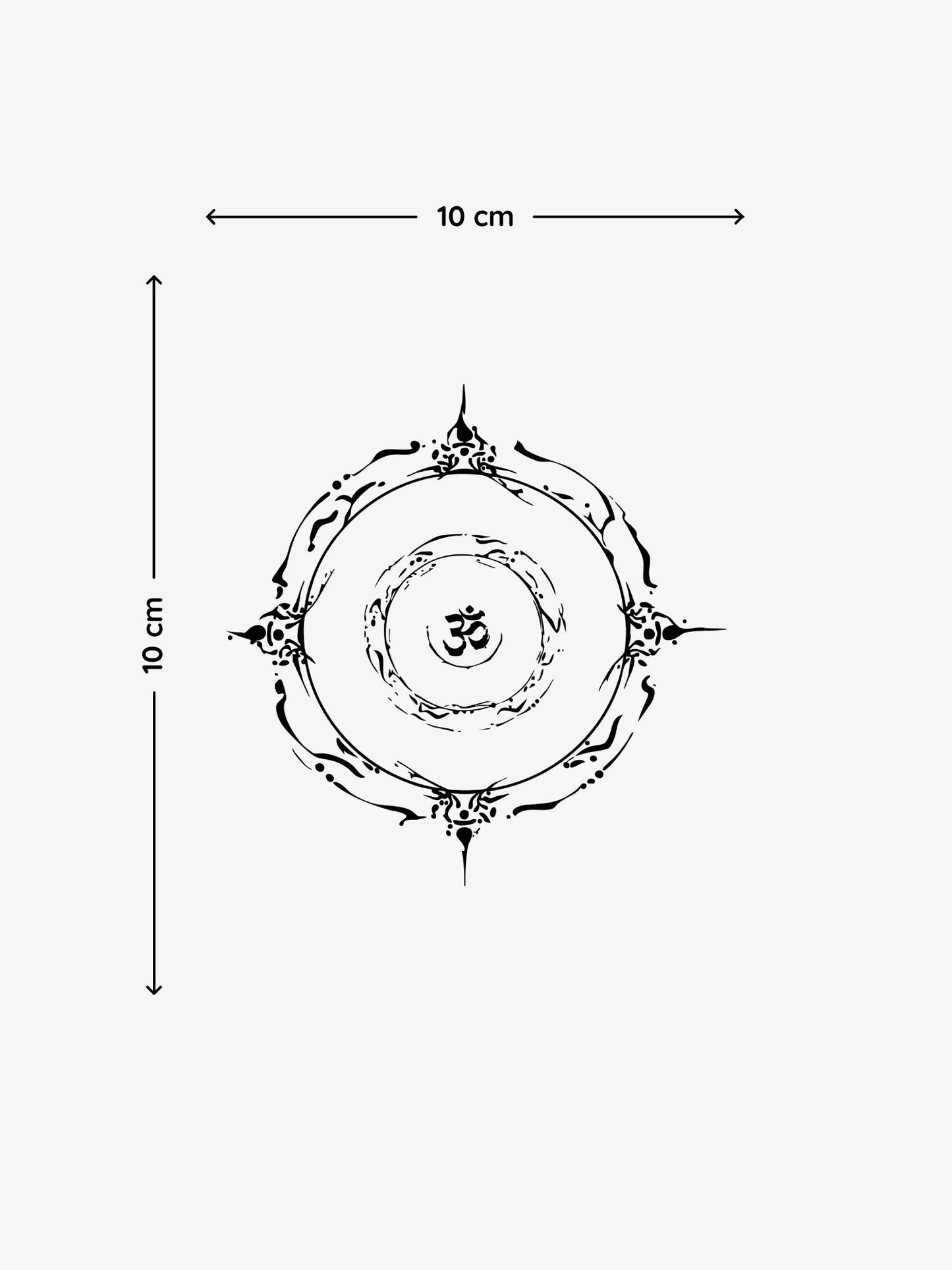 Chakra Circle temporary tattoo