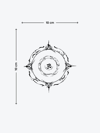 Chakra Circle temporary tattoo