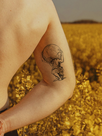 Atlas temporary tattoo