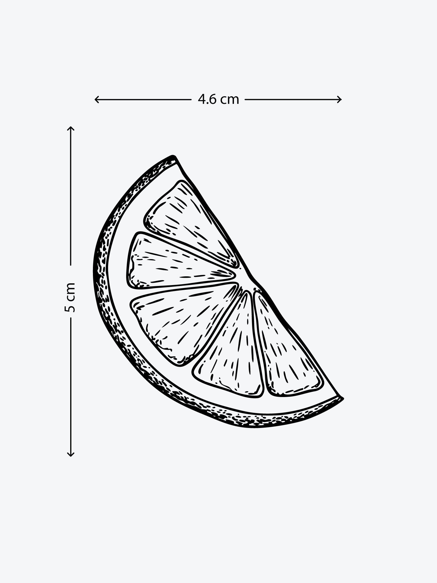 Lemon temporary tattoo