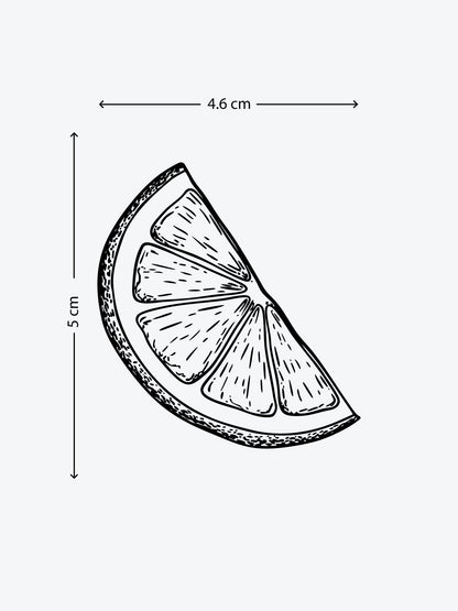 Lemon temporary tattoo