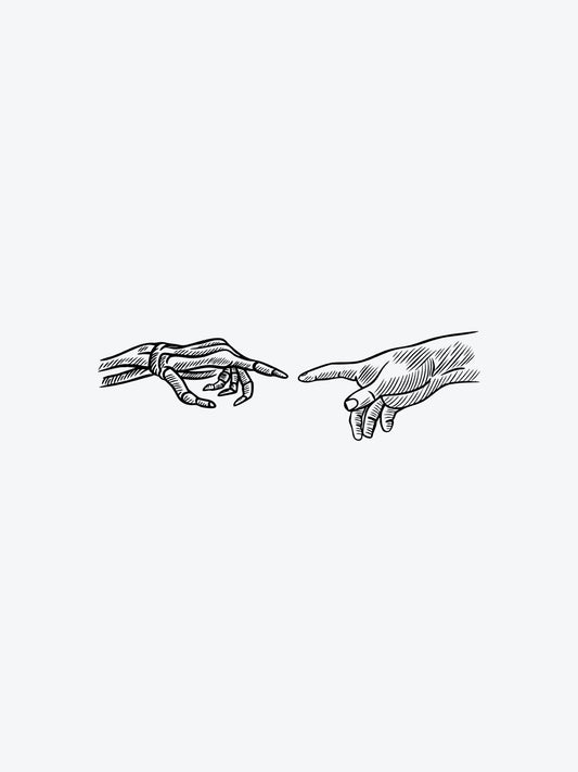 Life Meets Death temporary tattoo