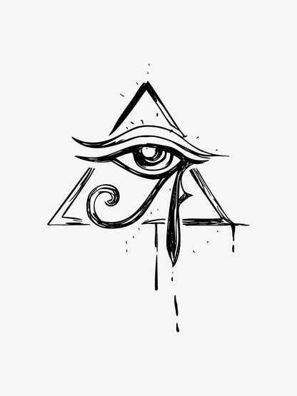Eye of the Hidden Horus temporary tattoo