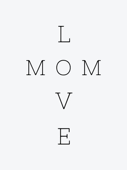 Love Mom temporary tattoo