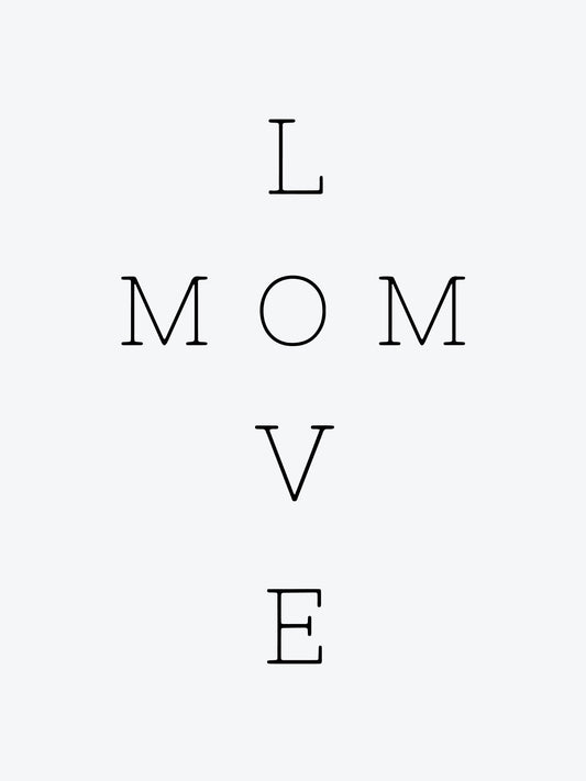 Love Mom temporary tattoo