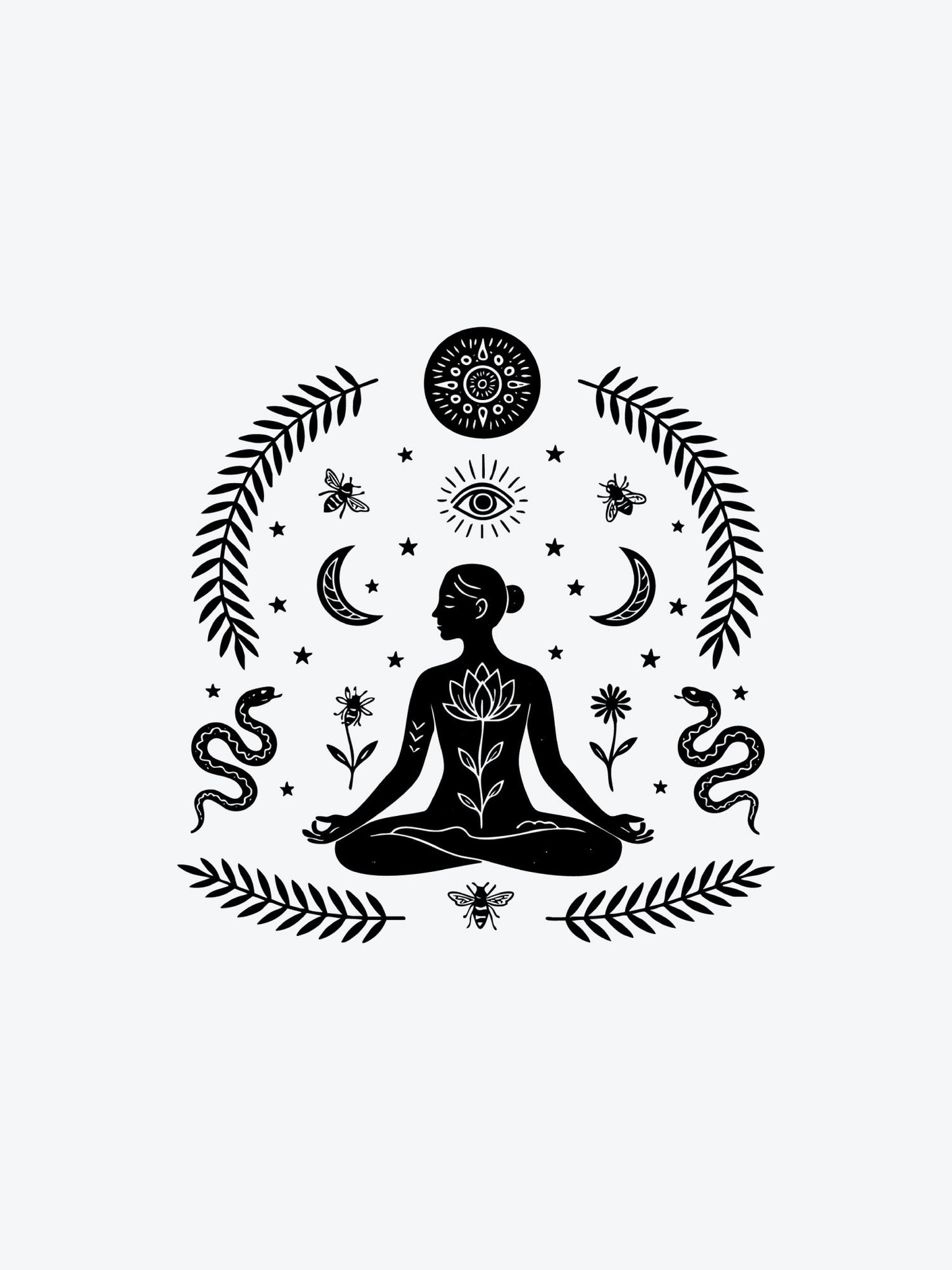 Womans Nature temporary tattoo
