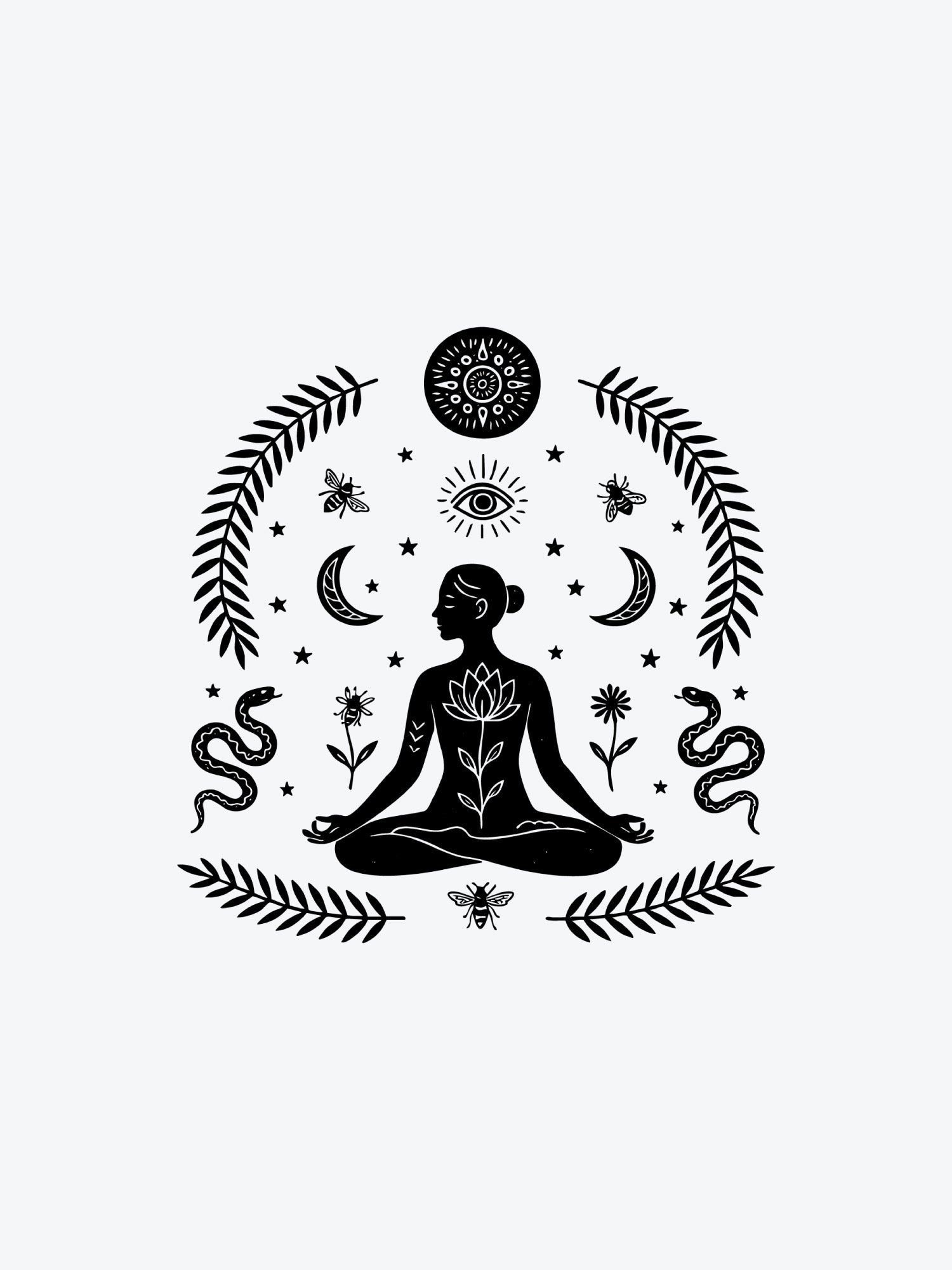 Womans Nature temporary tattoo