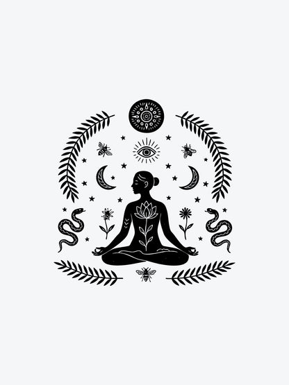 Womans Nature temporary tattoo