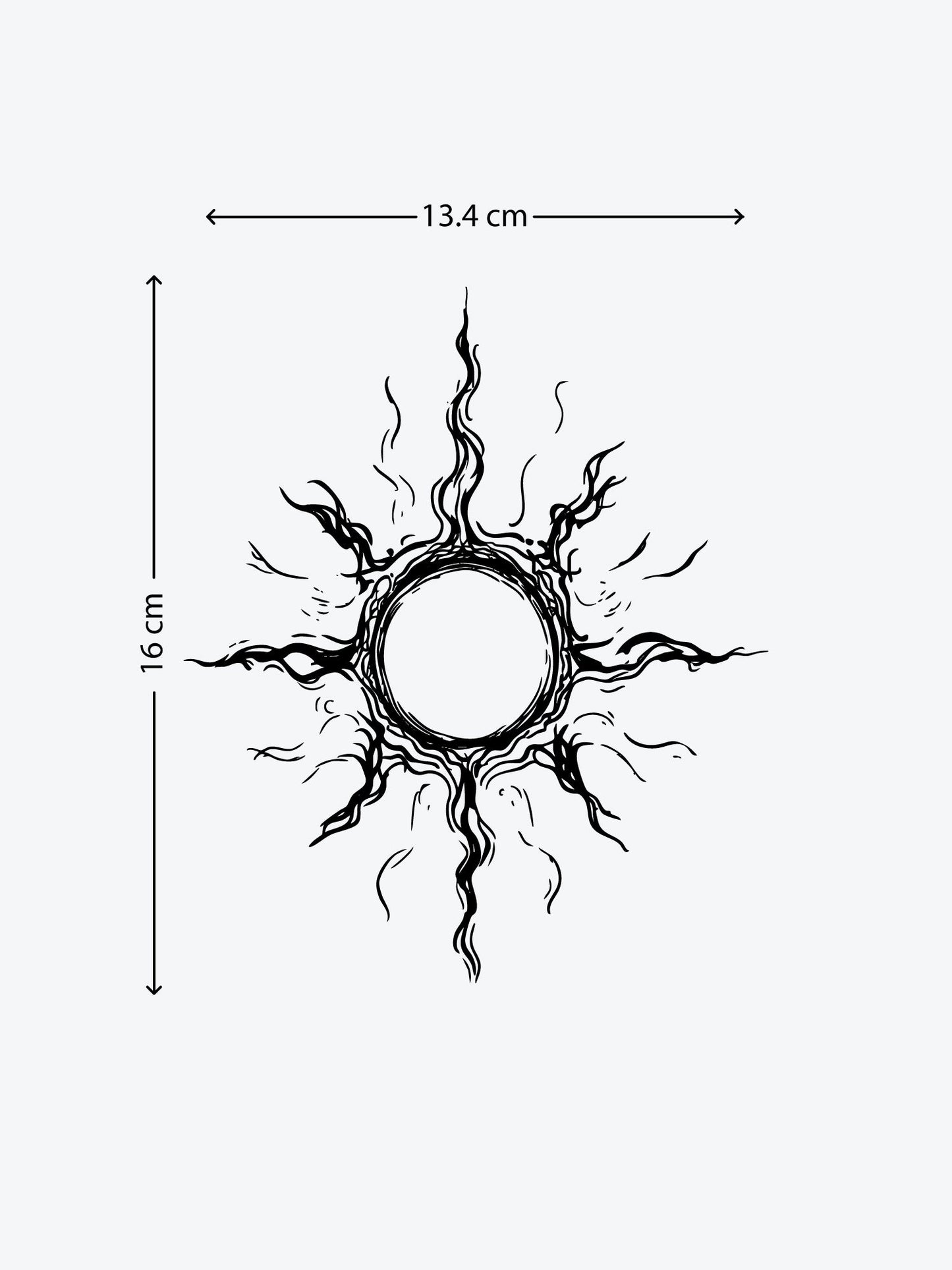 Super Sun temporary tattoo