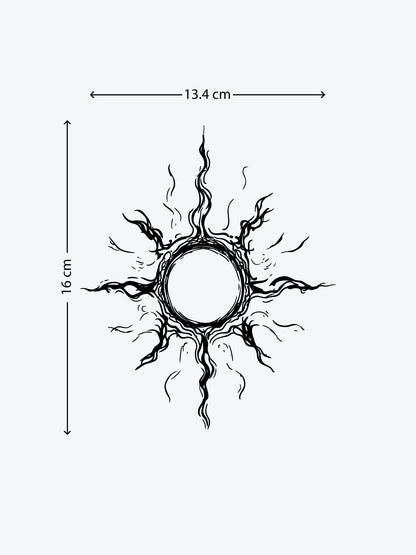 Super Sun temporary tattoo