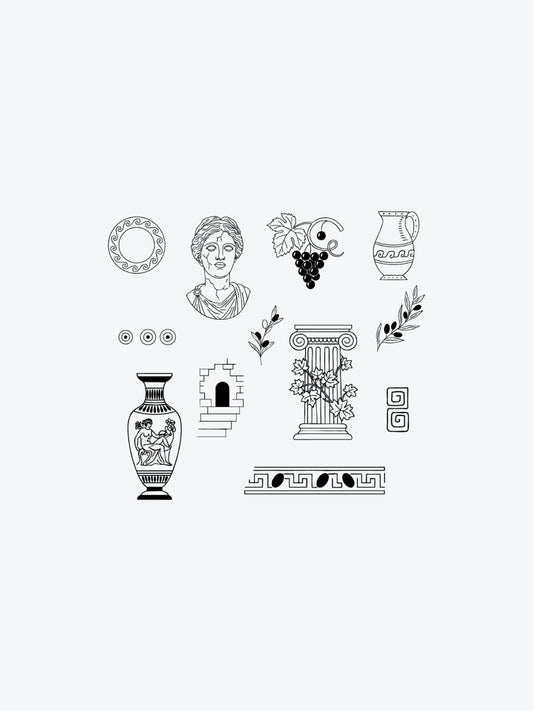 Sculpture Bundle (12 Tattoos) temporary tattoo