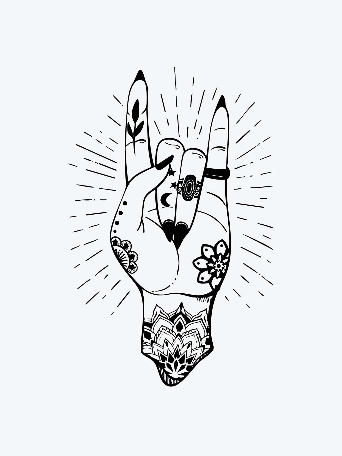 Bless This Chaos temporary tattoo