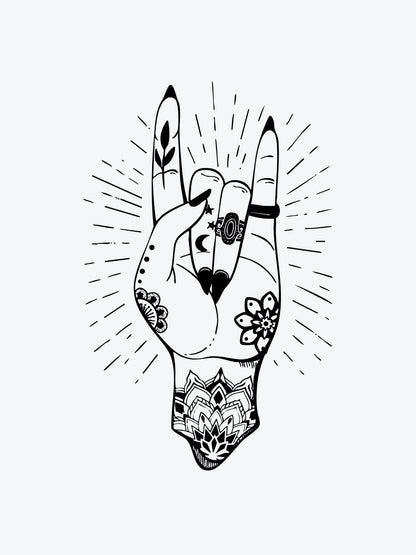 Bless This Chaos temporary tattoo