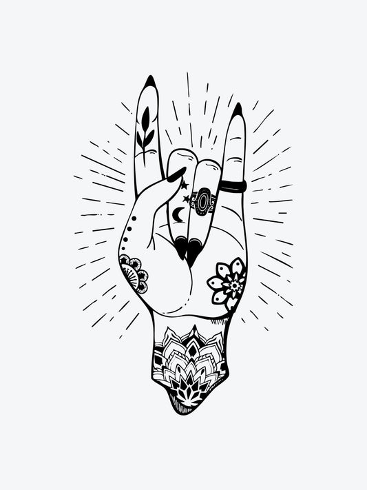 Bless This Chaos temporary tattoo