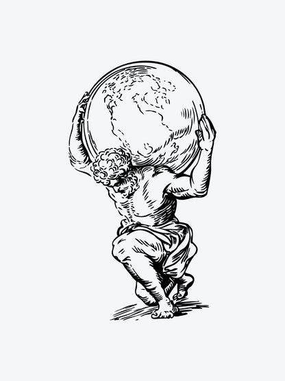 Atlas temporary tattoo