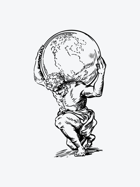 Atlas temporary tattoo
