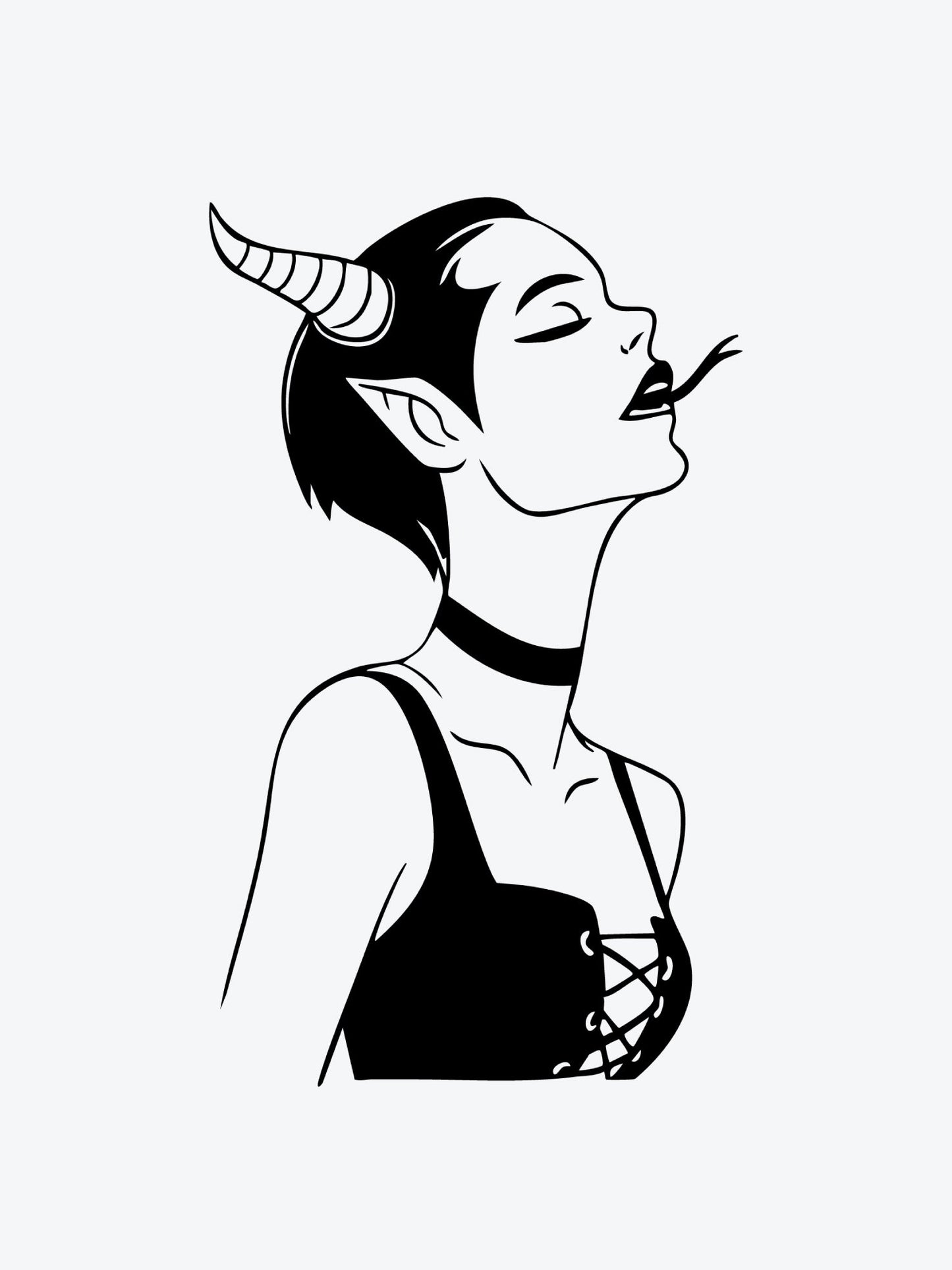 Bad Girl temporary tattoo