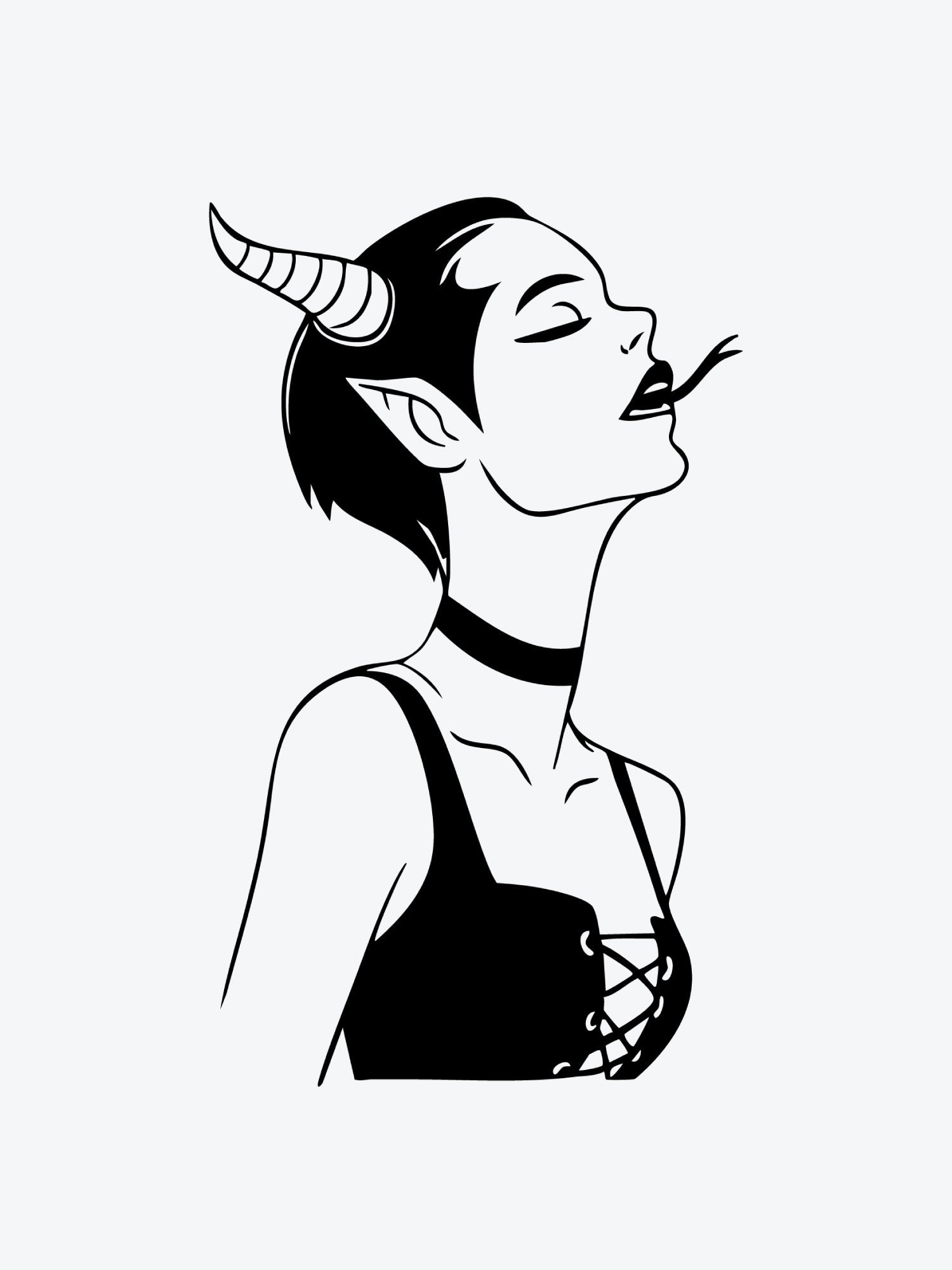Bad Girl temporary tattoo