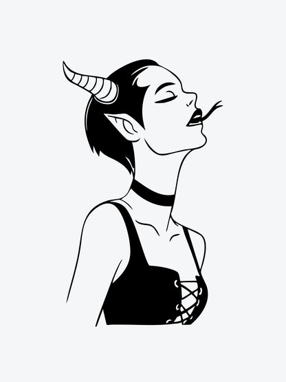 Bad Girl temporary tattoo
