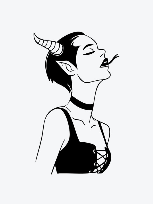 Bad Girl temporary tattoo