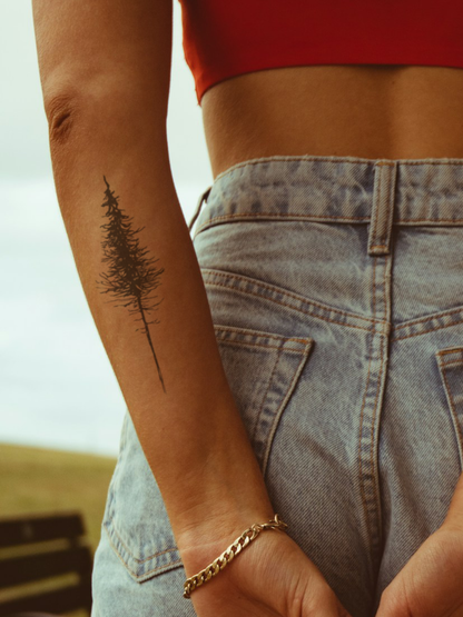 Fine Tree temporary tattoo