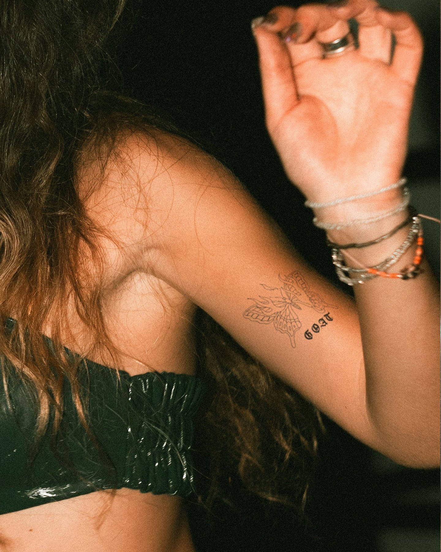 First Class Butterfly temporary tattoo