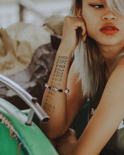 Fuck Stamp temporary tattoo