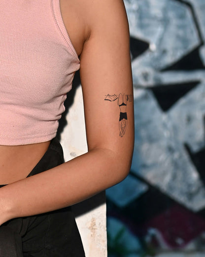Hang On temporary tattoo
