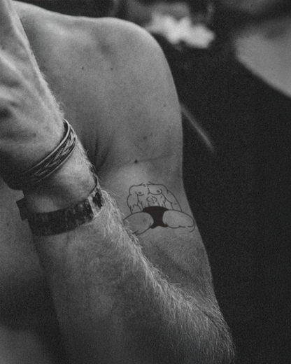 Hard Rest temporary tattoo