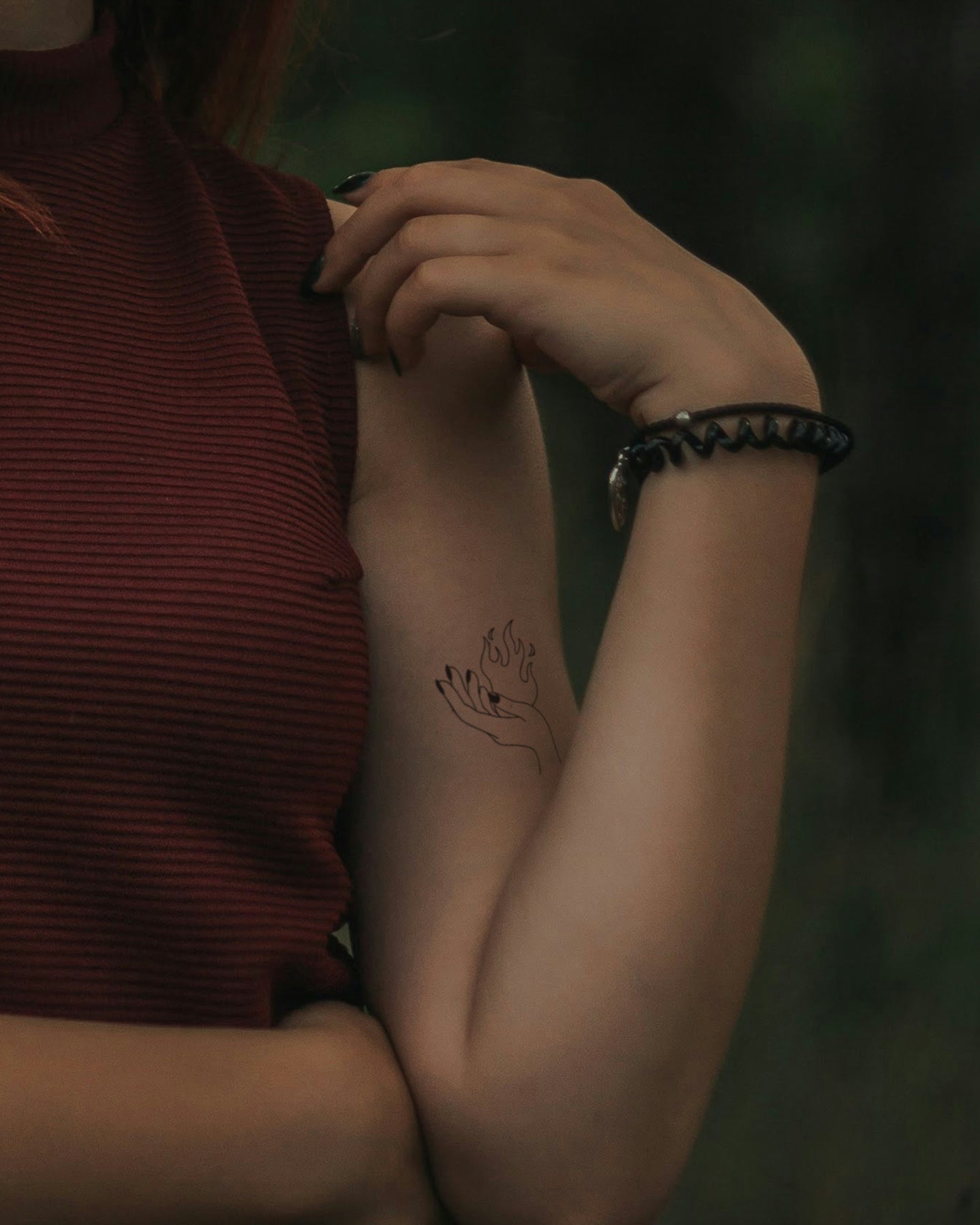 Hold the Fire temporary tattoo