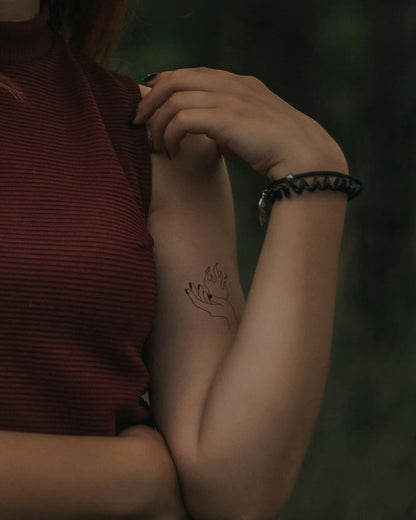 Hold the Fire temporary tattoo