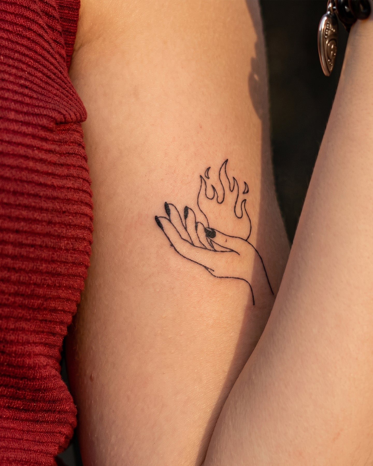 Hold the Fire temporary tattoo