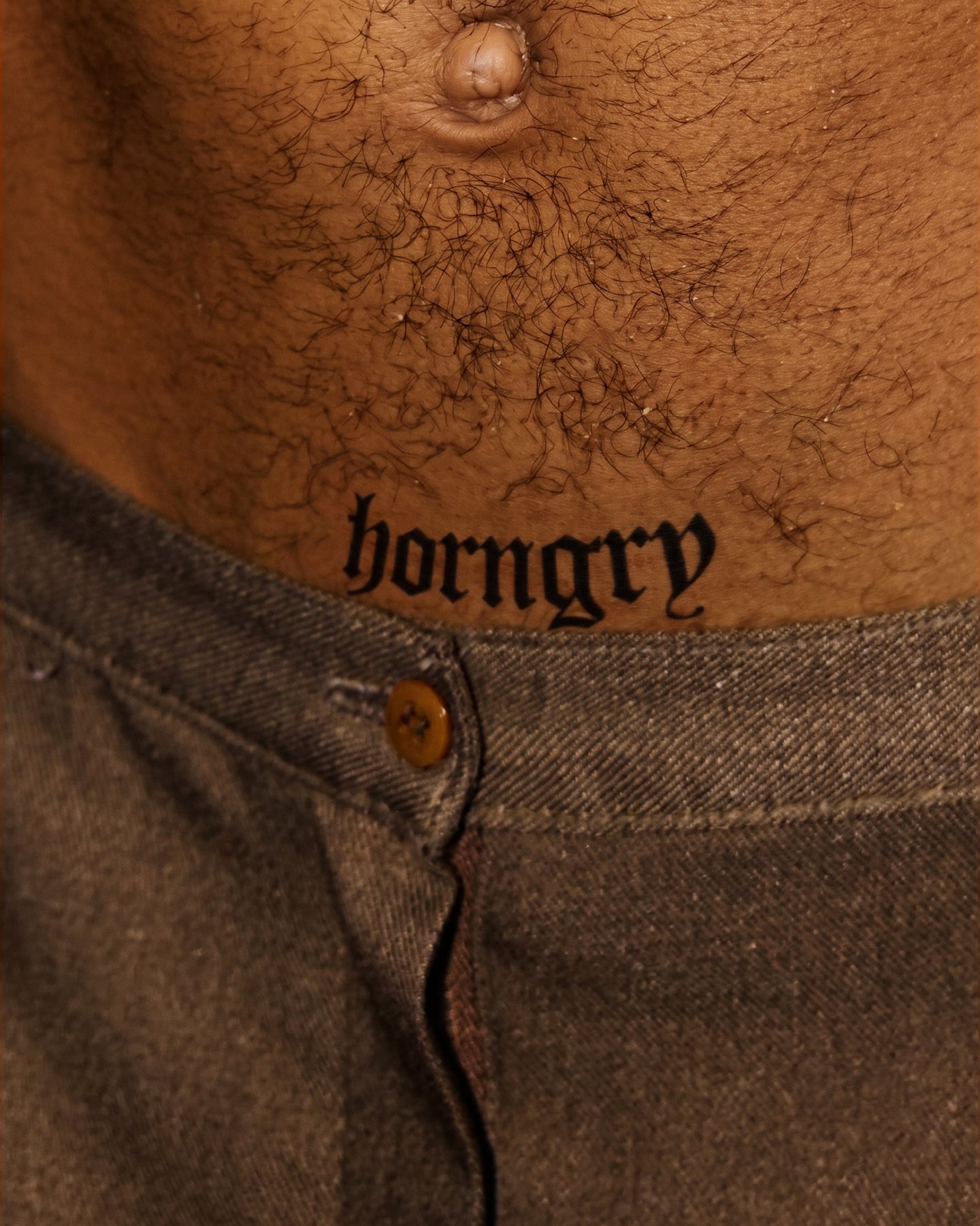 Horngry temporary tattoo