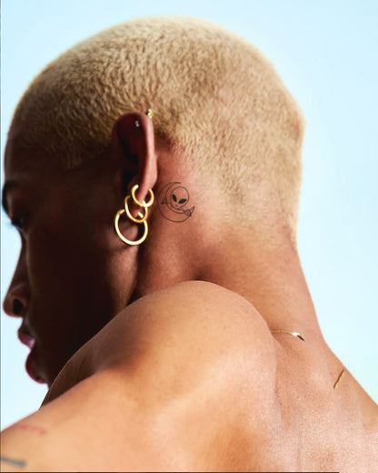I Come In Peace by Mr. B temporary tattoo