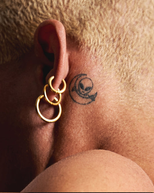 I Come In Peace by Mr. B temporary tattoo
