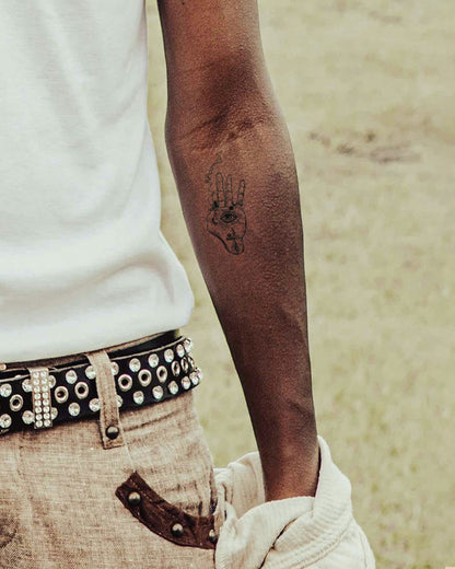 Illuminati on Weed temporary tattoo