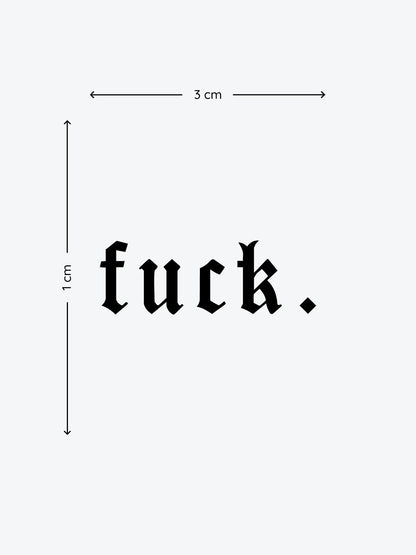 kcuf temporary tattoo