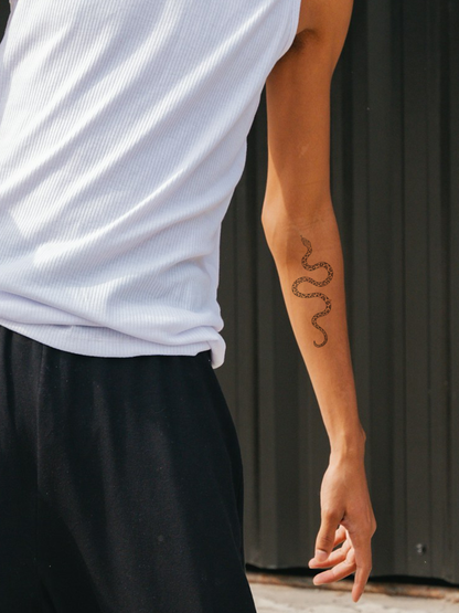 Leopard Snake temporary tattoo