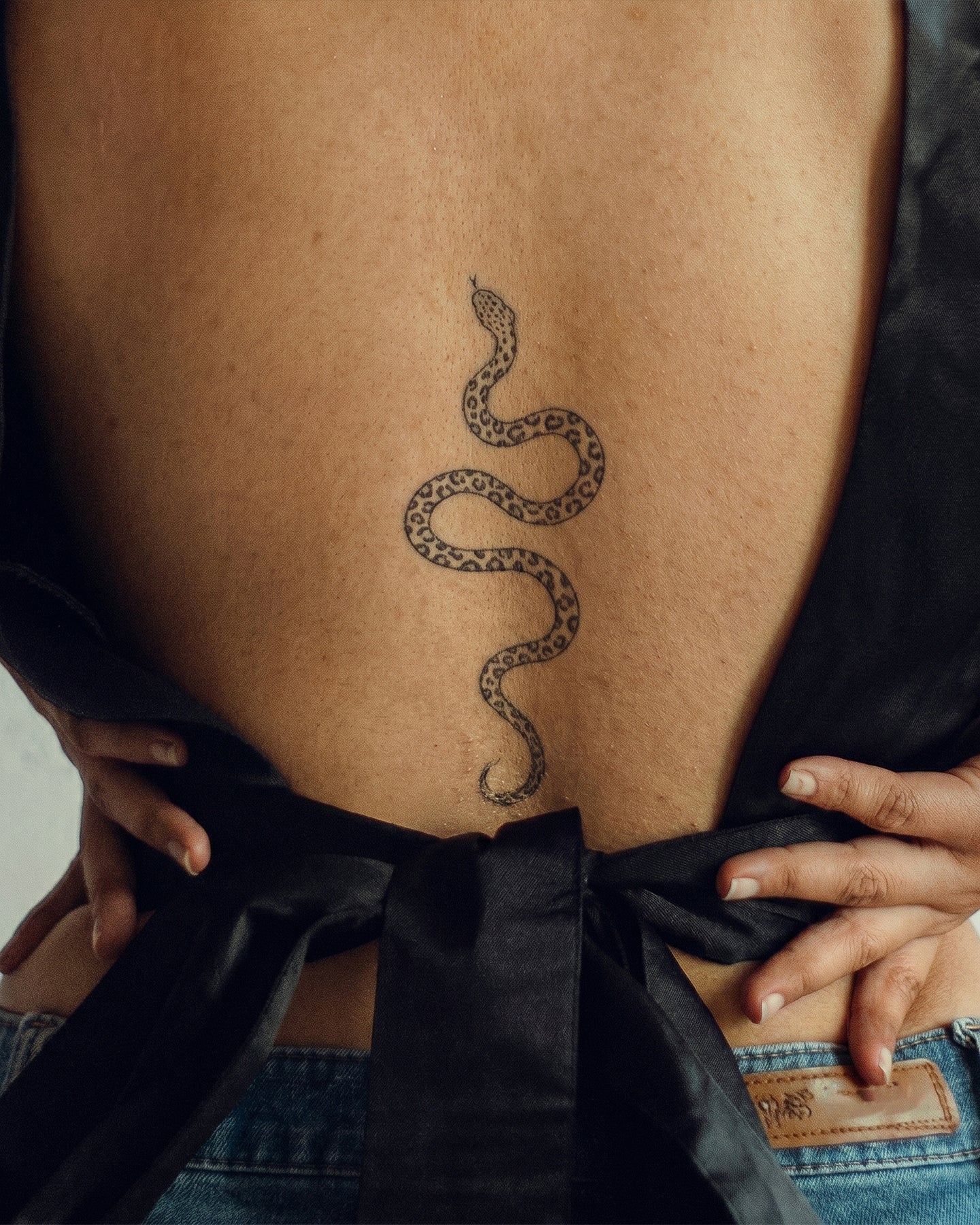 Leopard Snake temporary tattoo