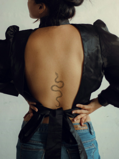 Leopard Snake temporary tattoo