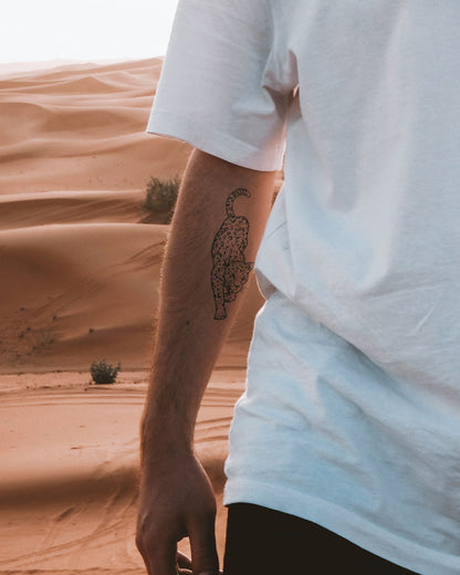 Leopard temporary tattoo