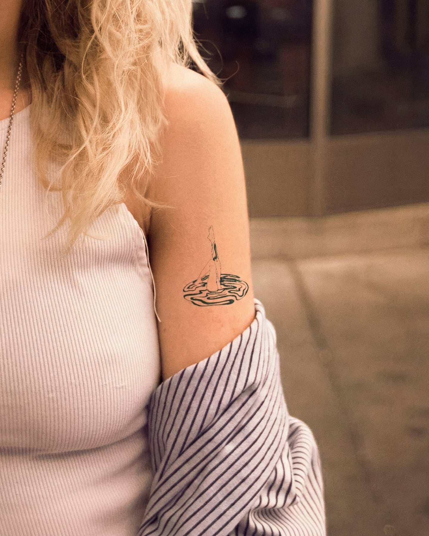 Liquid Trip temporary tattoo