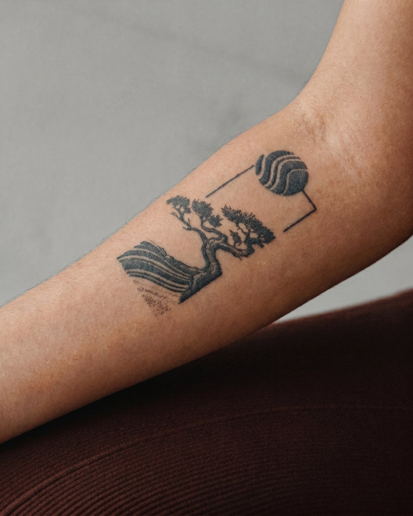 Lonely Tree temporary tattoo