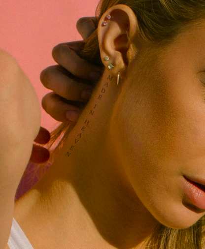 Made In Heaven (Vertical) temporary tattoo