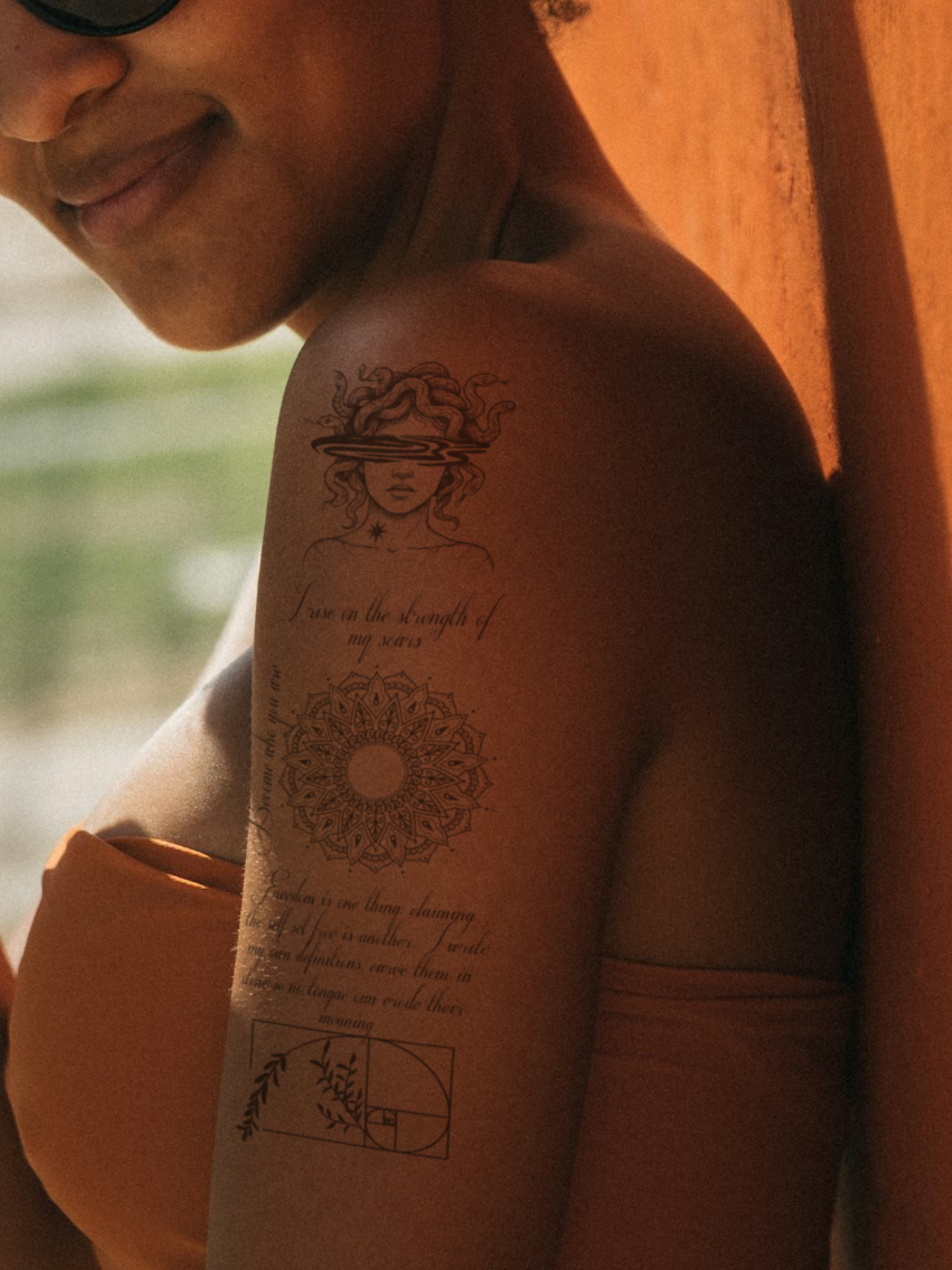Medusa Artwork temporary tattoo