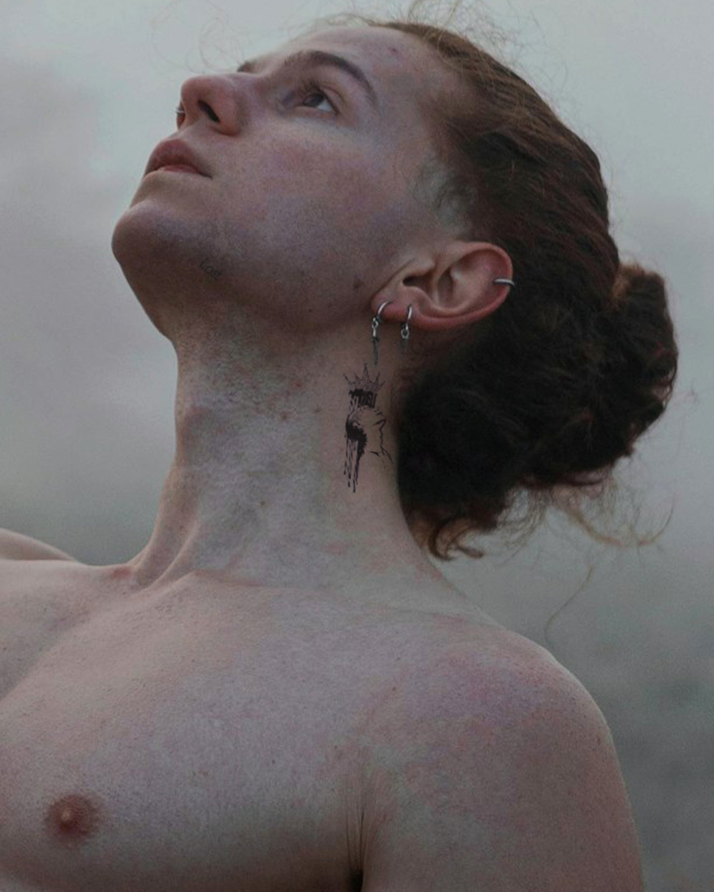 Melting Crown temporary tattoo