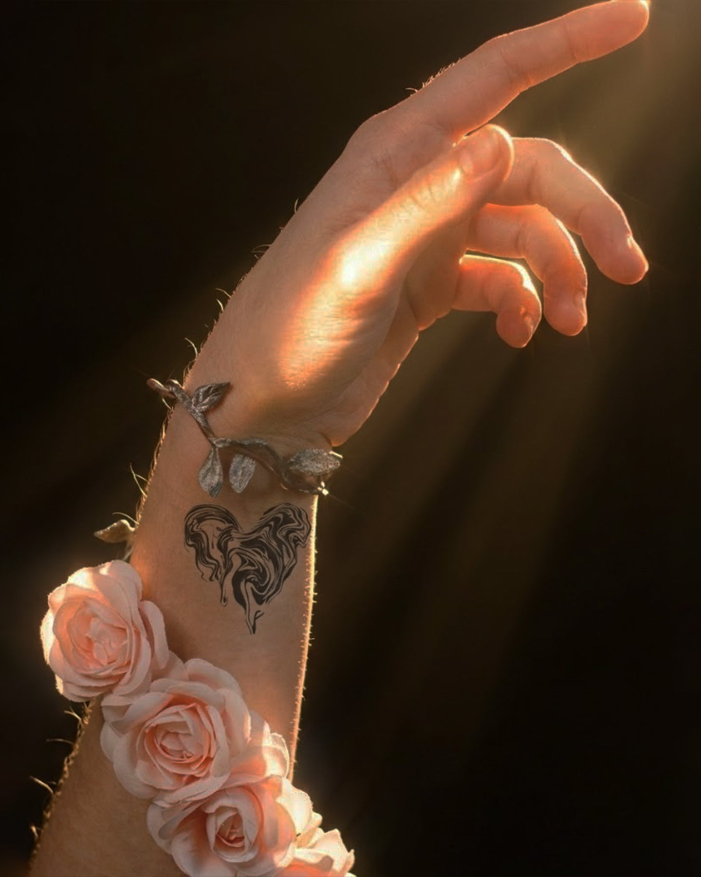 Melting Heart temporary tattoo